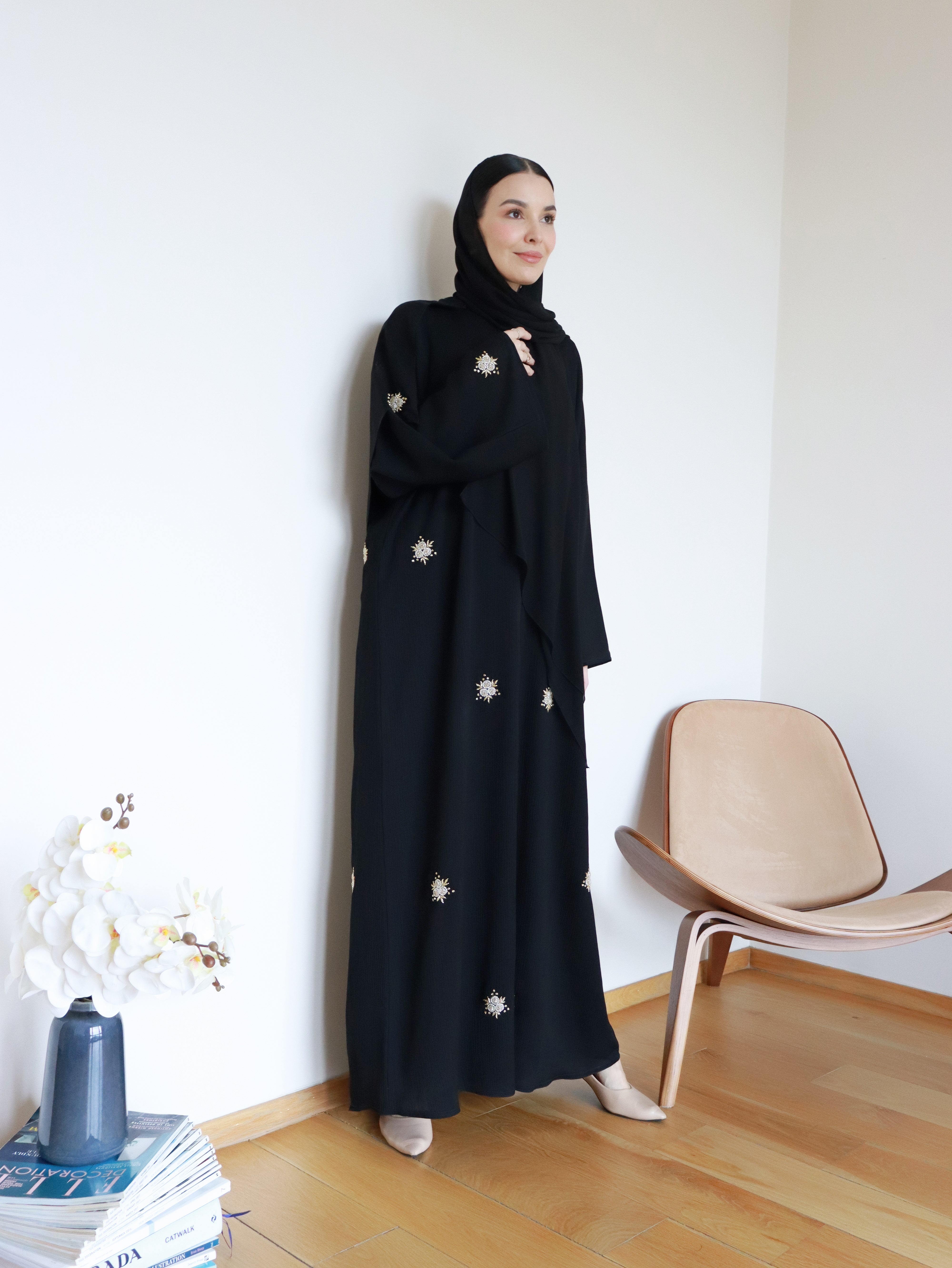 Zaira Abaya in Black