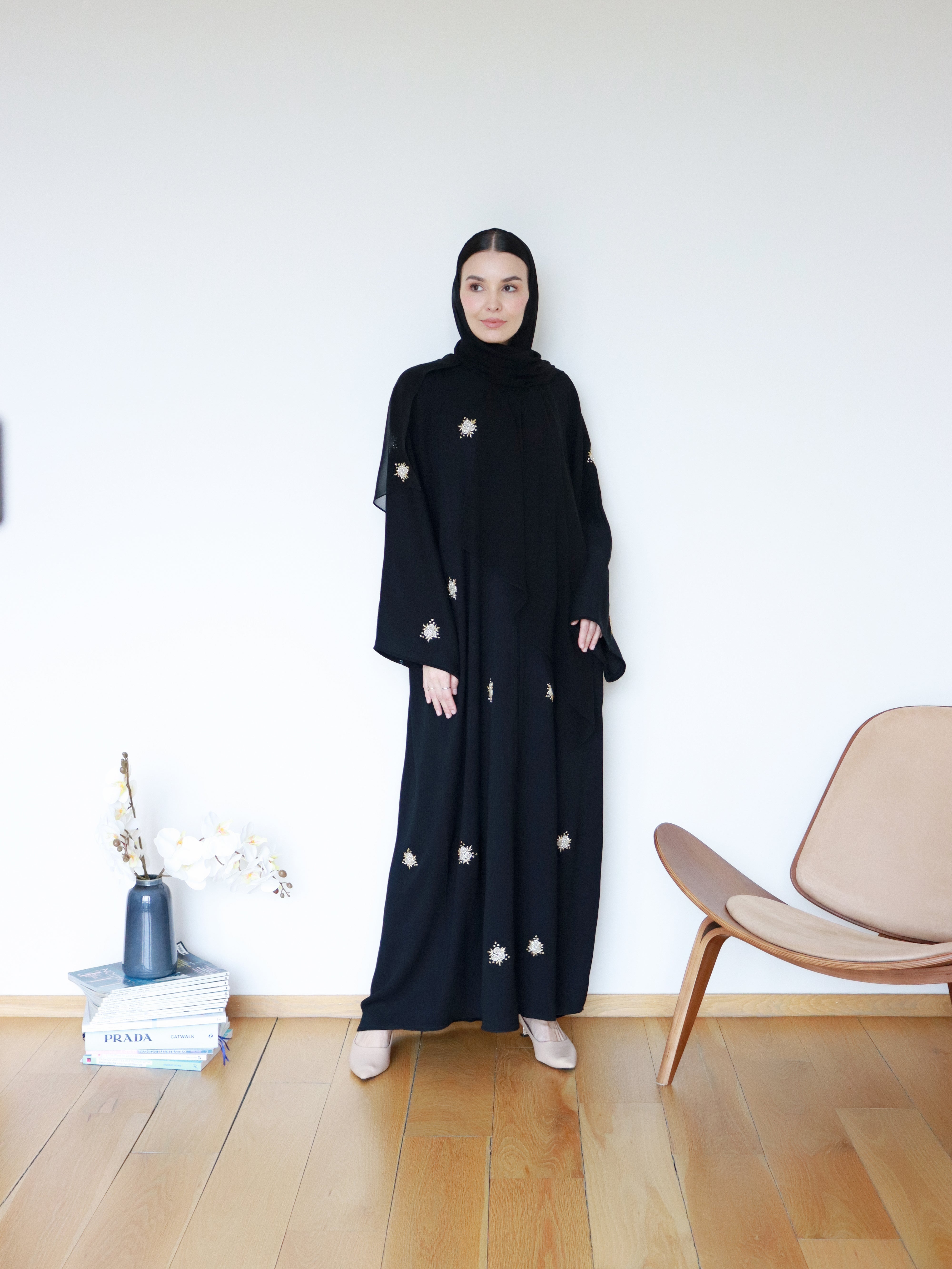 Zaira Abaya in Black