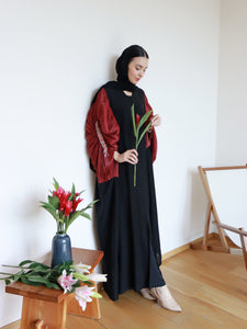 Zeeya Abaya in Red