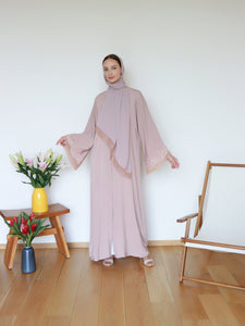 Mardiyya Abaya in Pastel Brown