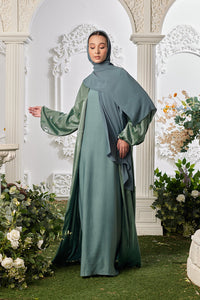 Khadija Abaya in Myrtle Green