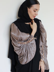 Zeeya Abaya in Grey