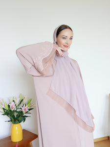 Mardiyya Abaya in Pastel Brown