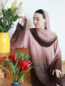 Najma Ombre Abaya 2.0 in Brunette