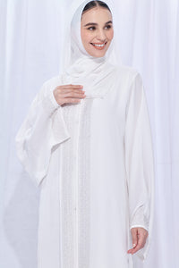 Kyra Abaya in Off White