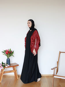 Zeeya Abaya in Red