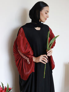 Zeeya Abaya in Red