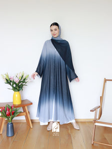 Najma Ombre Abaya 2.0 in Grey