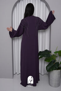 Layla Abaya in Dark Purple