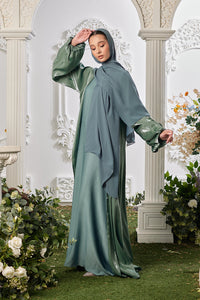 Khadija Abaya in Myrtle Green