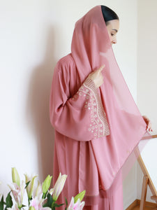 Mardiyya Abaya in Rose Gold