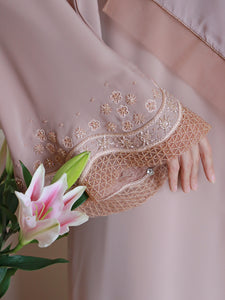 Mardiyya Abaya in Pastel Brown