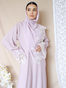 Fouzia Abaya in Dusty Lilac