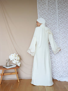 Adelia Abaya in Off White