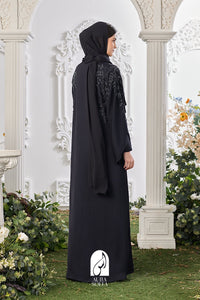 Madiha Abaya in Navy Blue