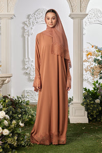 Amalia Abaya in Cinnamon