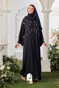 Inaara Abaya in Navy Blue