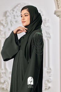 Adawiya Abaya in Aurora Green