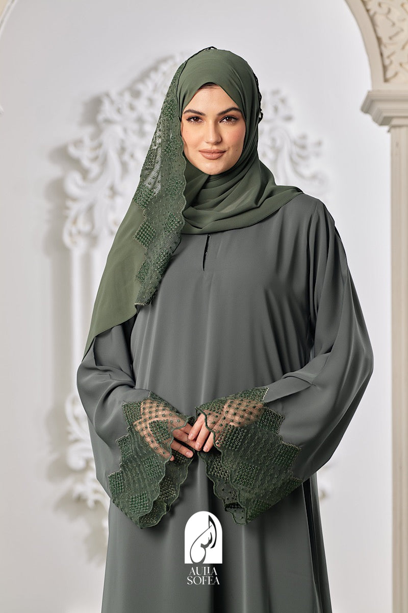 Amalia Abaya Dark Basil