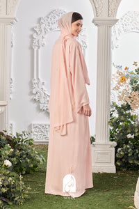 Shifa Abaya in Soft Peach