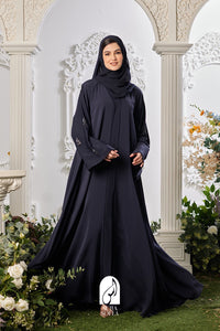 Fasha Abaya in Navy Blue