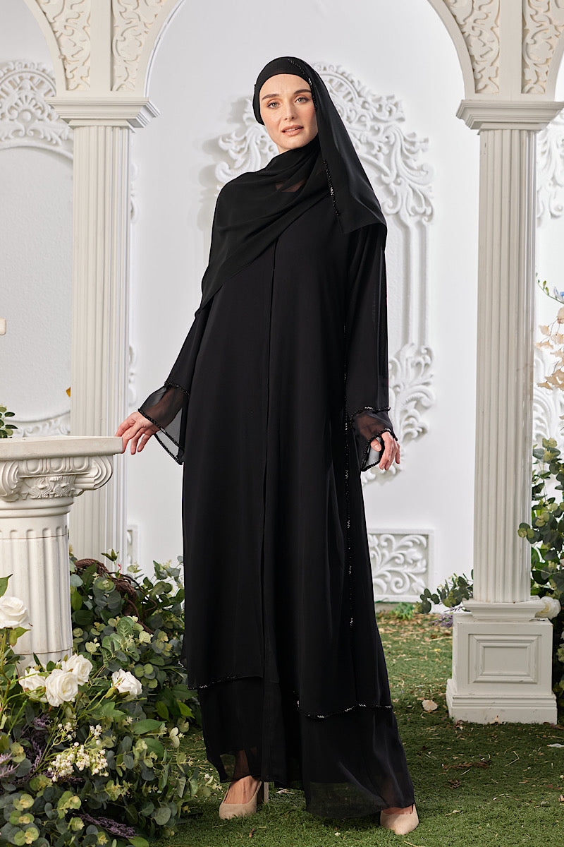 Althea Abaya in Black