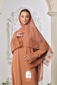 Amalia Abaya in Cinnamon