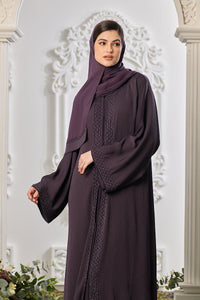 Kyra Abaya in Dark Plum