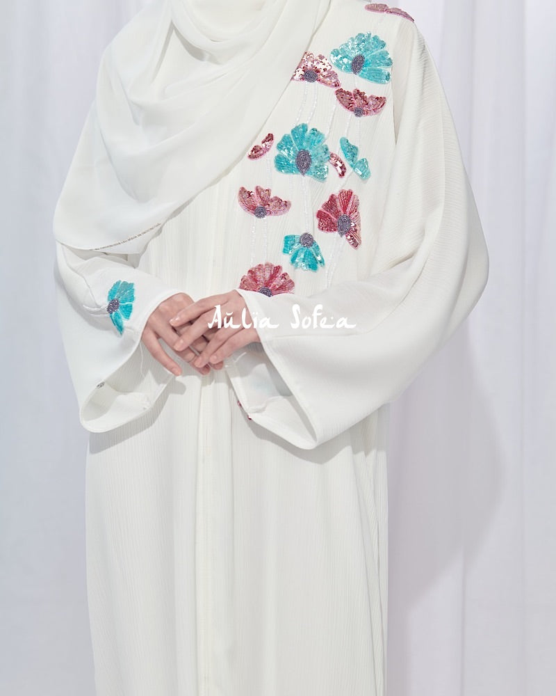 Carmilla Abaya in Off White