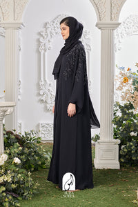 Madiha Abaya in Navy Blue