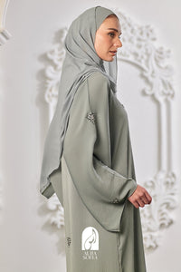 Zaira Abaya in Sage