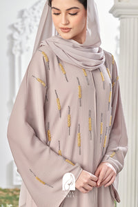 Inaara Abaya in Taupe