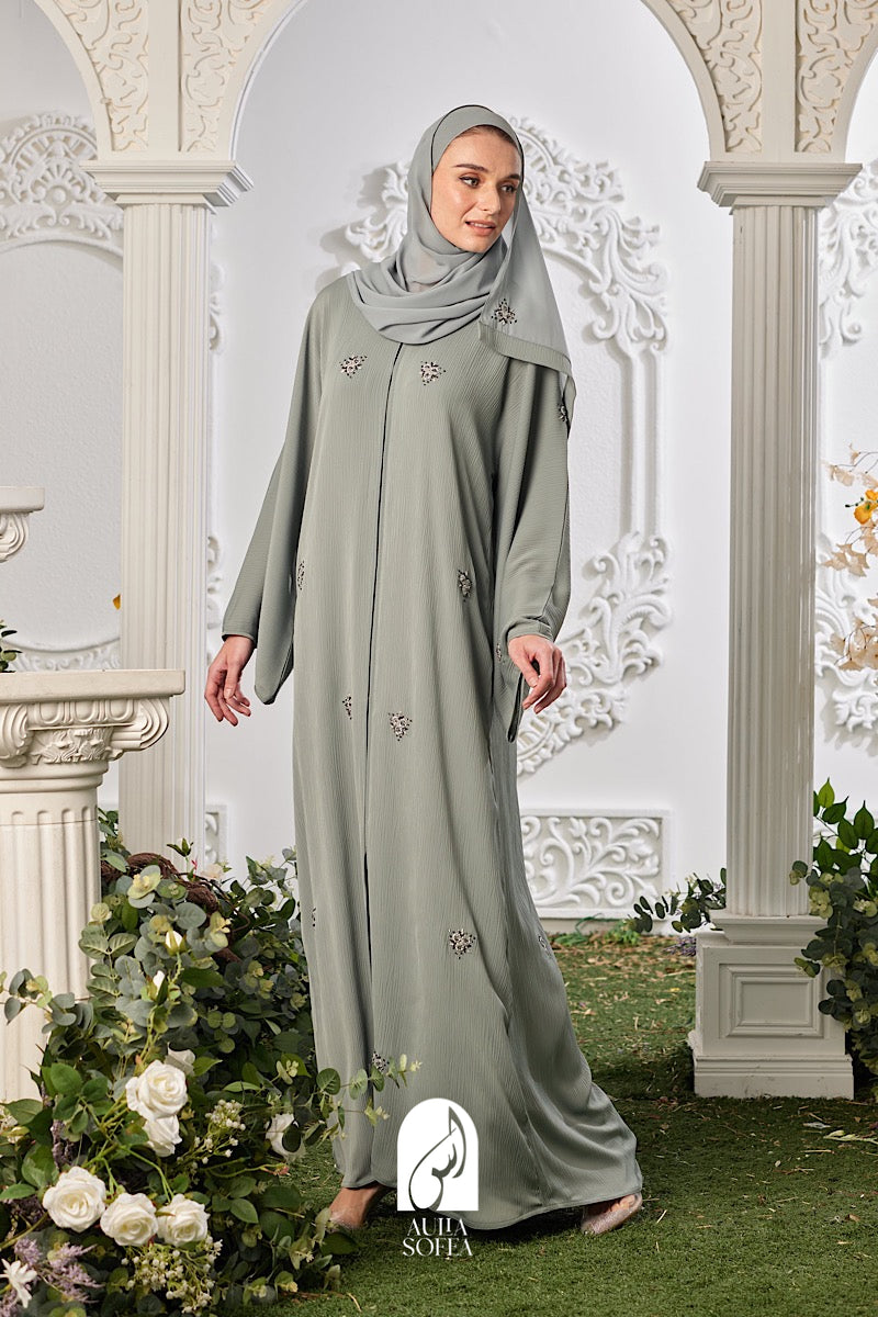 Zaira Abaya in Sage