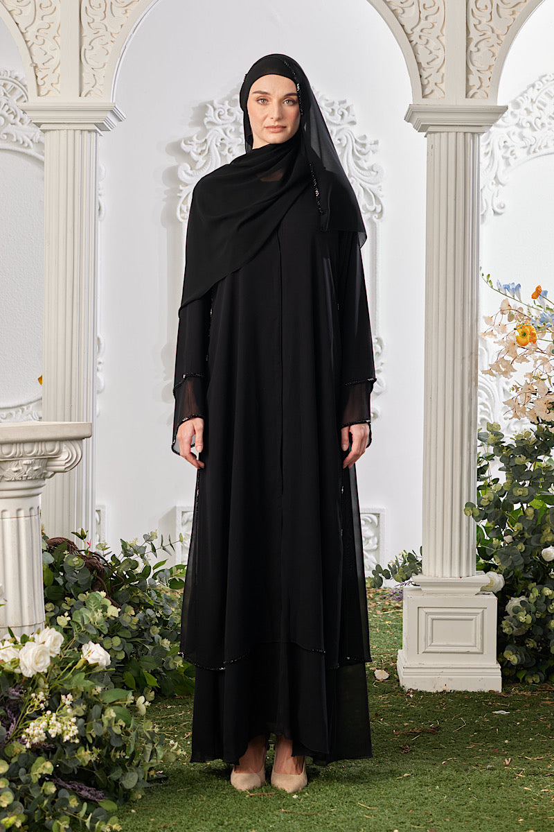 Althea Abaya in Black