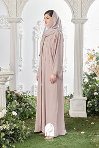 Inaara Abaya in Taupe