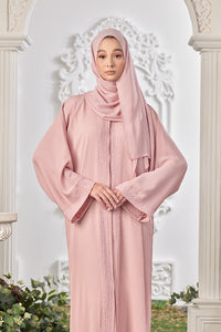 Kyra Abaya in Dusty Pink