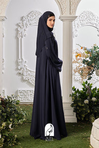 Fasha Abaya in Navy Blue