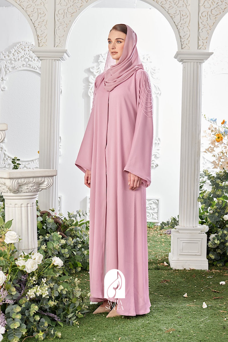 Adawiya Abaya in Pink