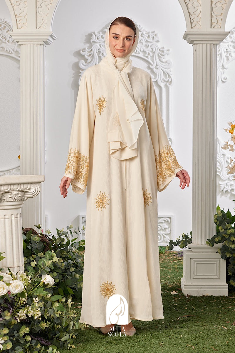 Maira Abaya in Light Yellow