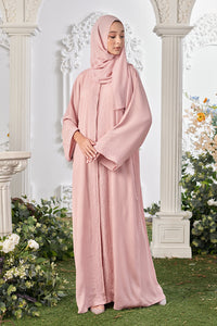 Kyra Abaya in Dusty Pink