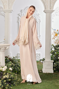 Fouzia Abaya in Beige