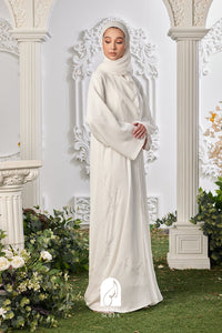 Laiqa Abaya in Off White