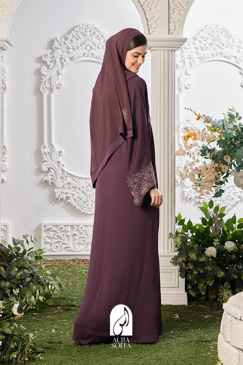 Maira Abaya in Dark Plum