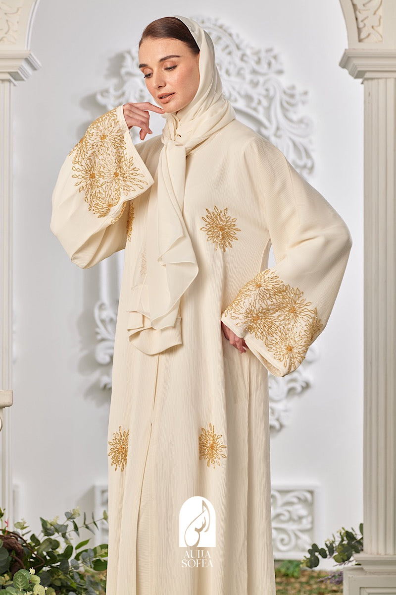 Maira Abaya in Light Yellow