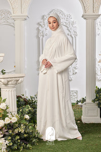 Laiqa Abaya in Off White